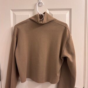 Chic Zara Set: Skirt and Cropped Turtleneck